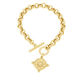 Bellezza Bronze Toggle Charm Bracelet, Medium Fit